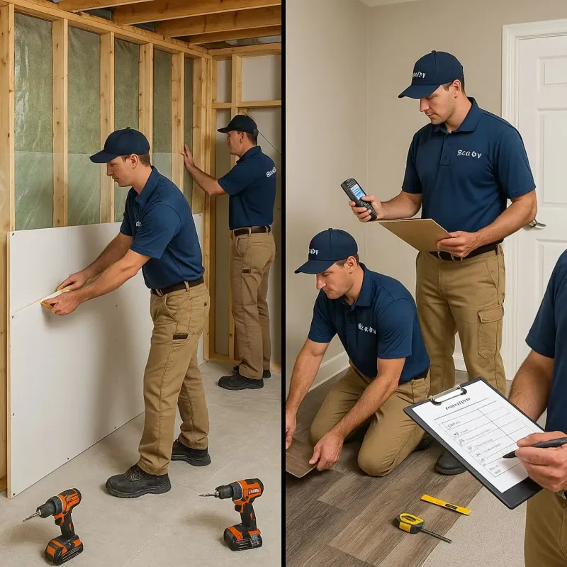 Repairs and Reconstruction process in North Aurora, IL