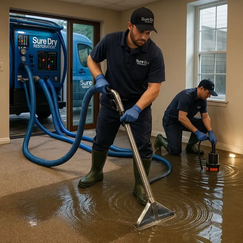 Water Extraction and Removal process in North Aurora, IL